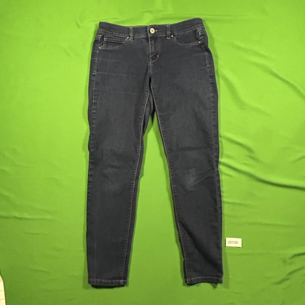 White House Black Market Skinny Regular Jeans Dark Indigo Women Small S